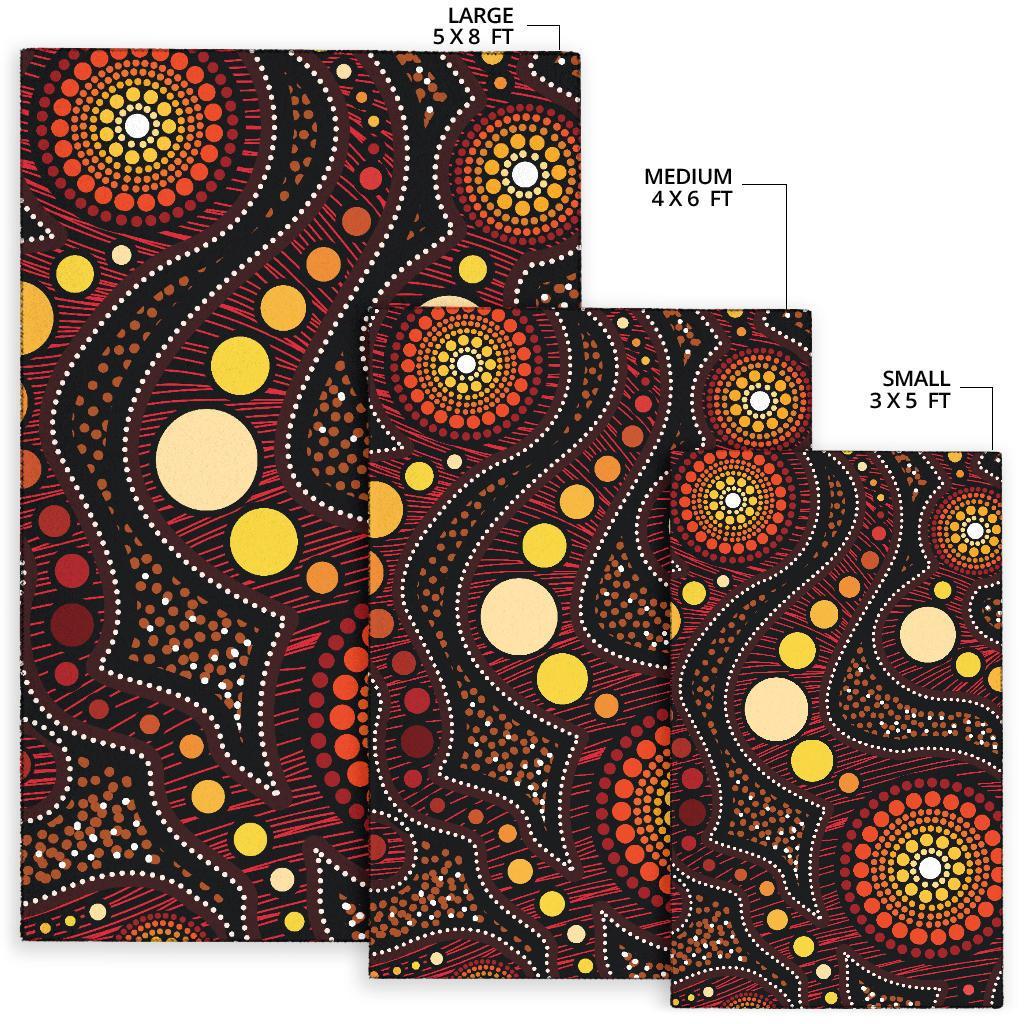 Aboriginal Area Rug - Aboriginal Art Ver01 - Vibe Hoodie Shop