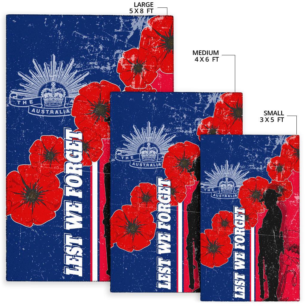 ANZAC Day Area Rug - Rememberance Day - Vibe Hoodie Shop