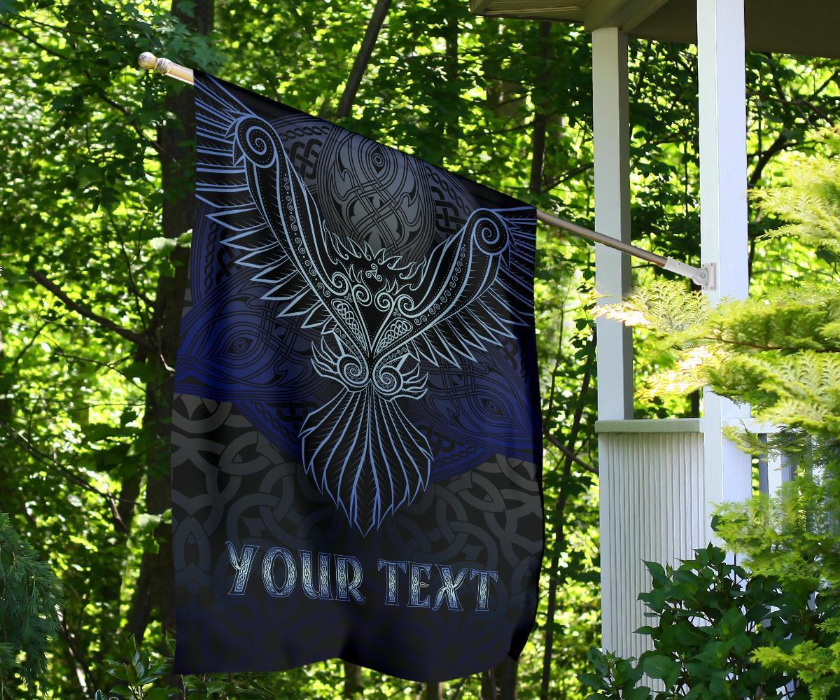 Celtic Personalized Flag - Celtic Raven - Vibe Hoodie Shop