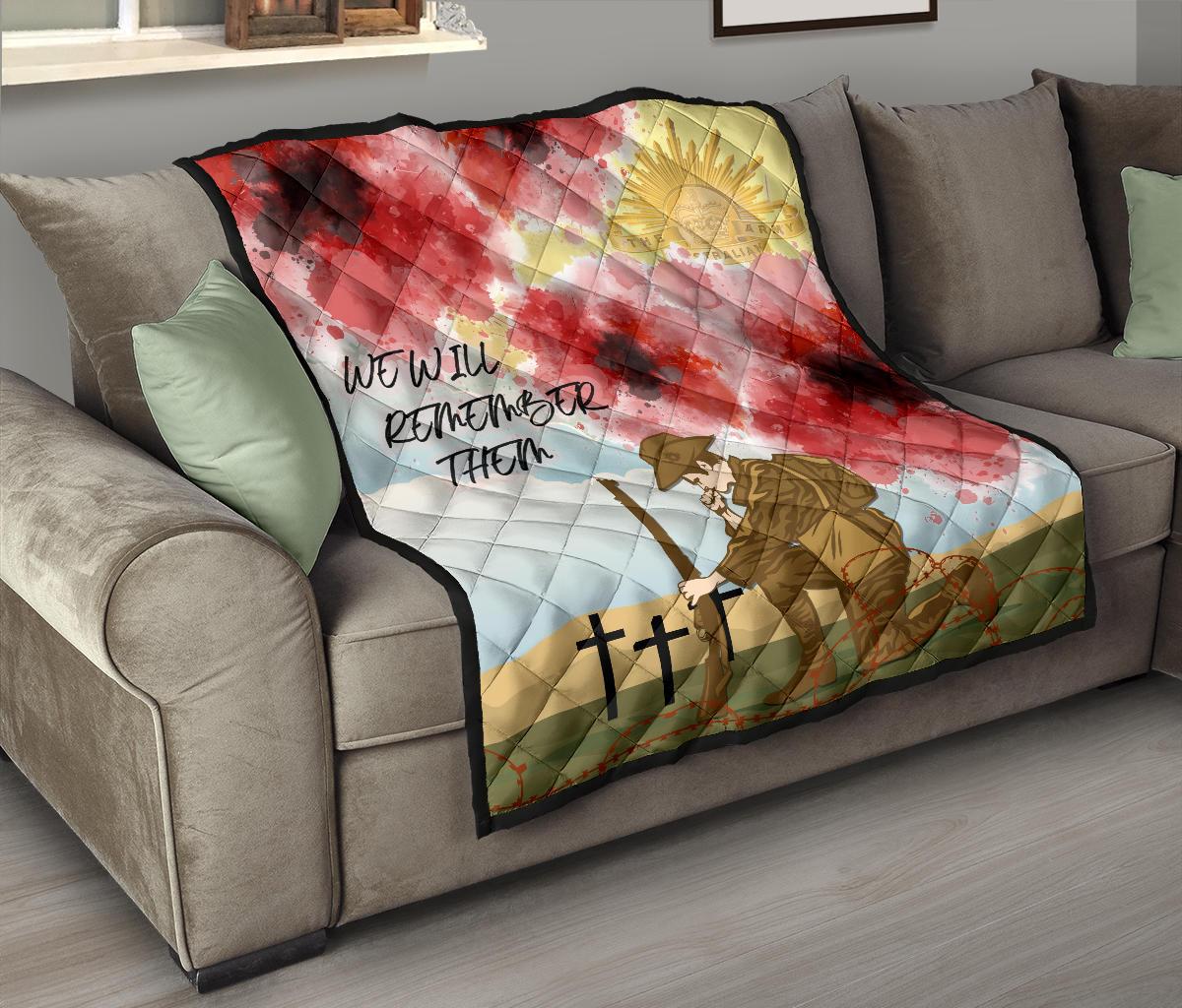 ANZAC Day Premium Quilt - We Will Remember Them - Vibe Hoodie Shop
