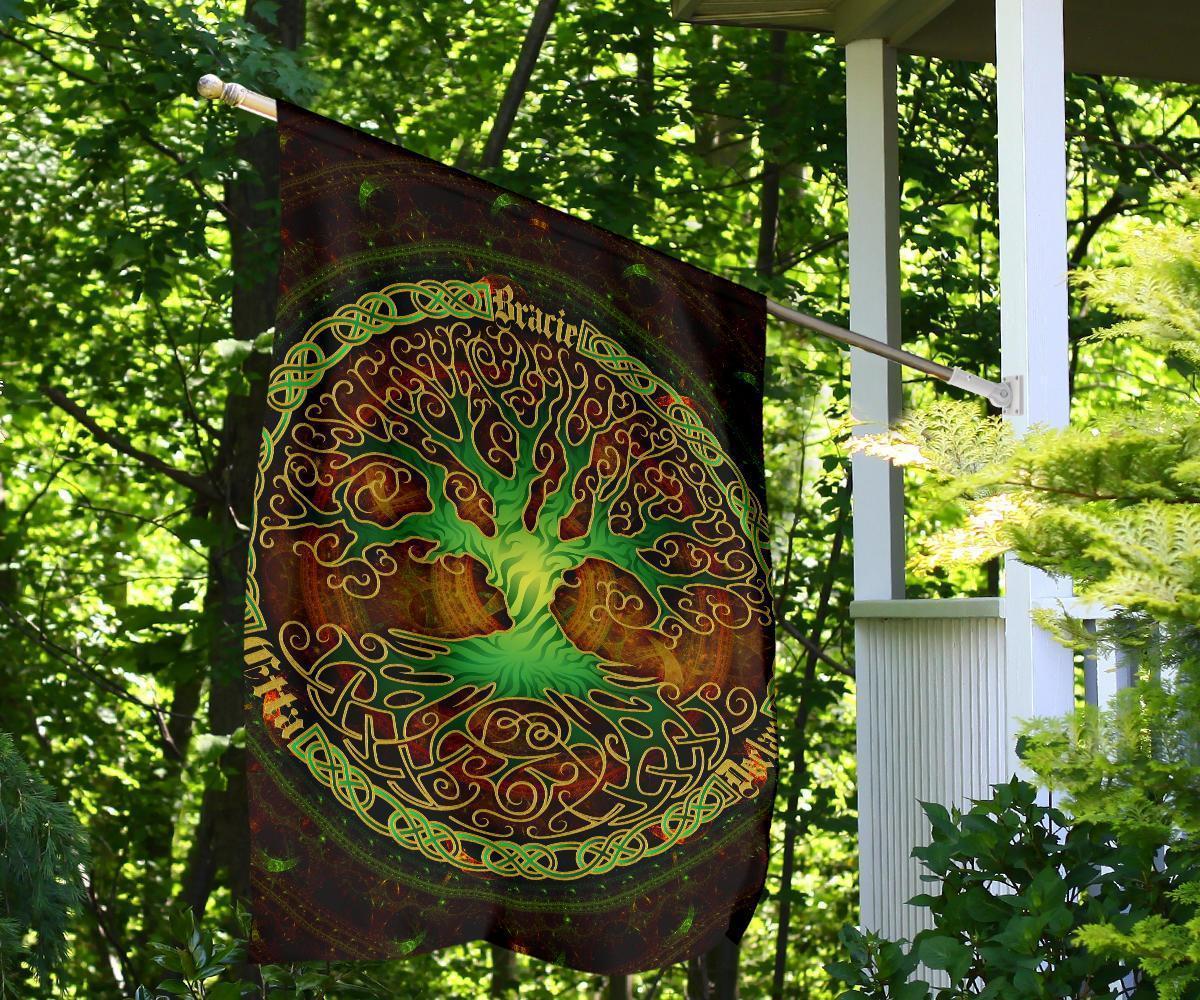 Celtic Flag - Celtic Tree (Brown) - Vibe Hoodie Shop