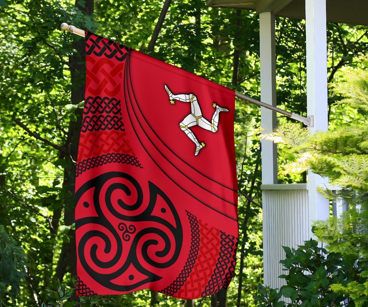 Celtic Flag - Isle of Man Flag With Celtic Patterns - Vibe Hoodie Shop