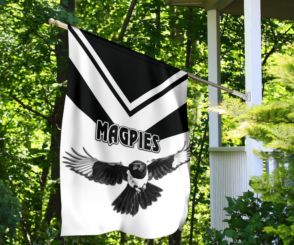 Western Suburbs Magpies Flag Original Style - White - Vibe Hoodie Shop