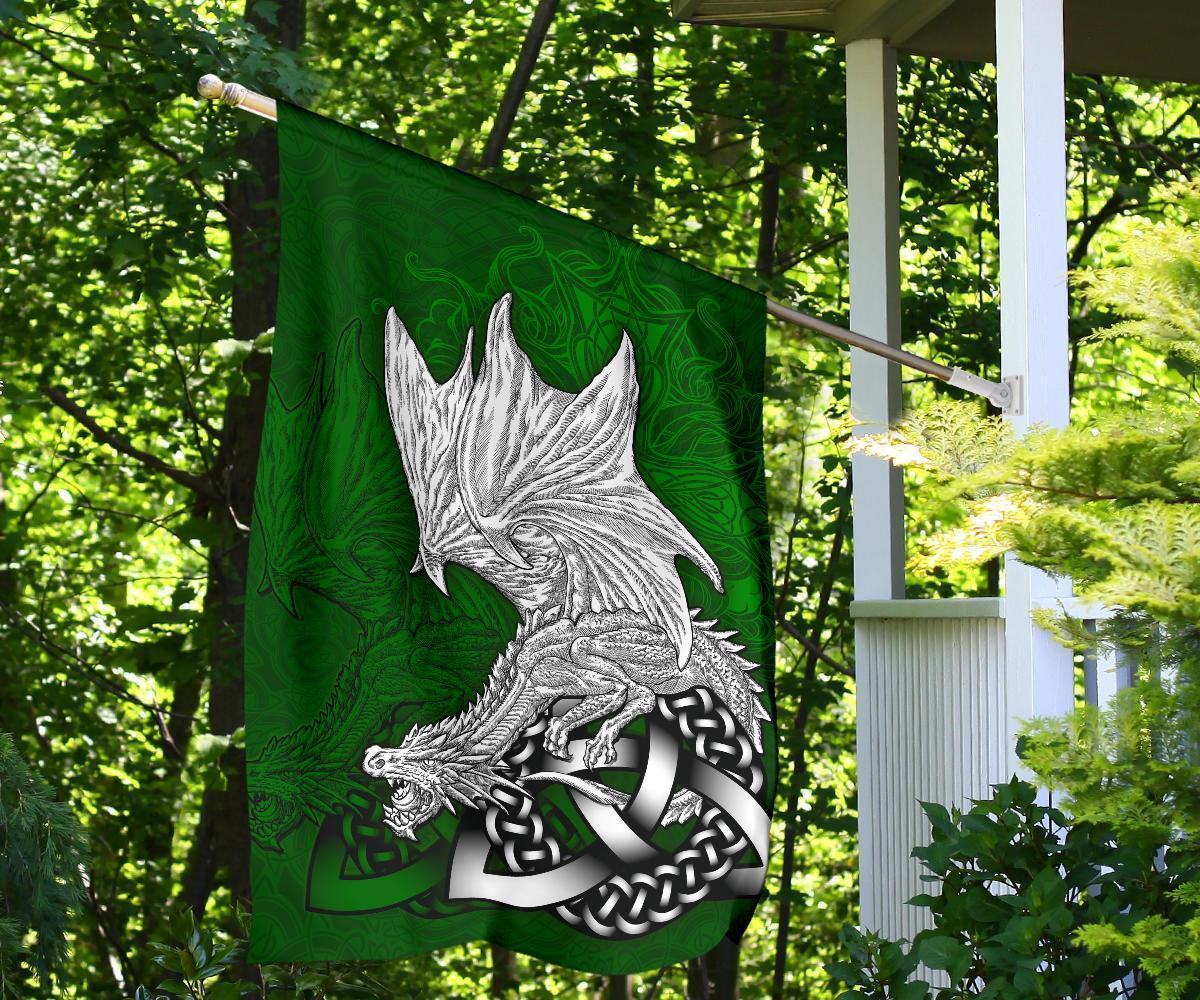 Celtic Flag - Celtic Dragon (Green) - Vibe Hoodie Shop