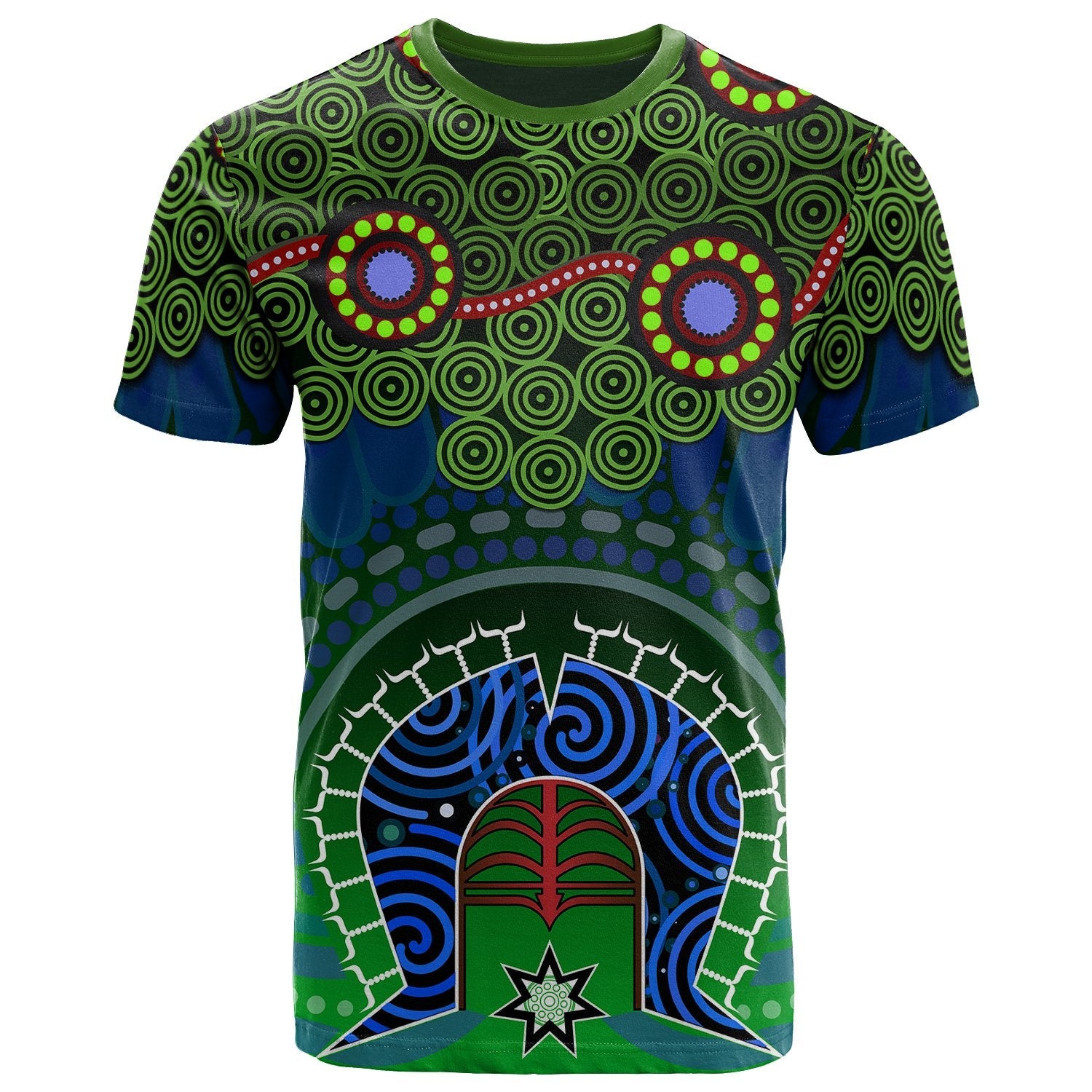 Torres Strait T - Shirt - Dhari And Dot Patterns - Vibe Hoodie Shop