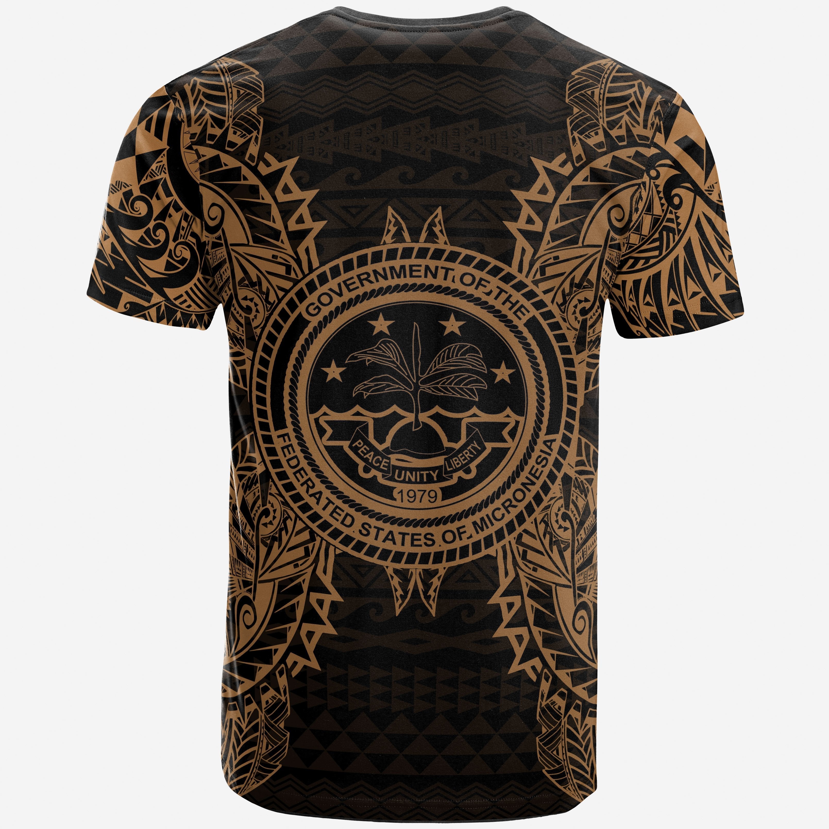 Vibe Hoodie Federated States Of Micronesian All T shirt - F S M Seal Map Polynesian Tattoo Gold - Vibe Hoodie Shop
