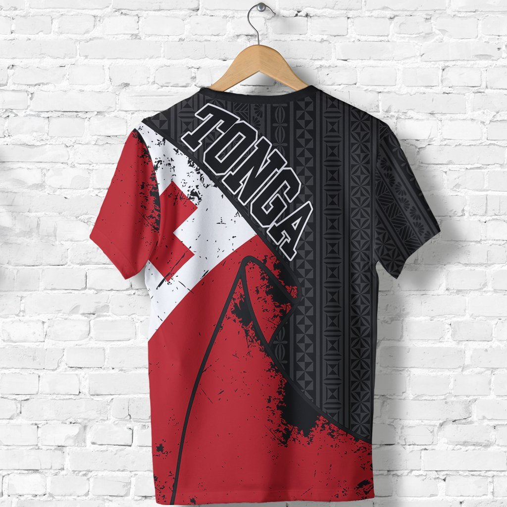 Tonga Grunge Flag T shirt - Vibe Hoodie Shop