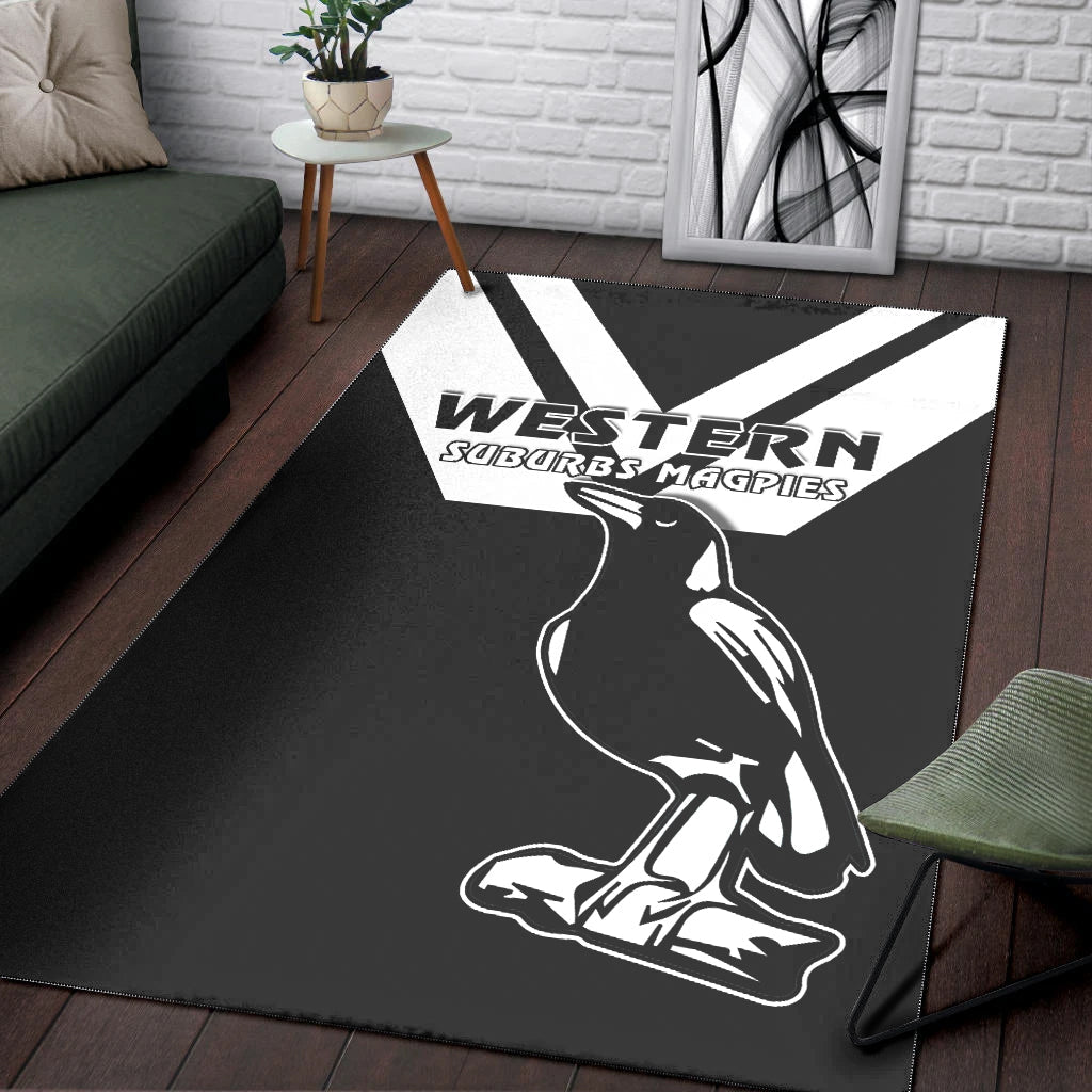 Western Suburbs Magpies Area Rug the One and Only - Vibe Hoodie Shop