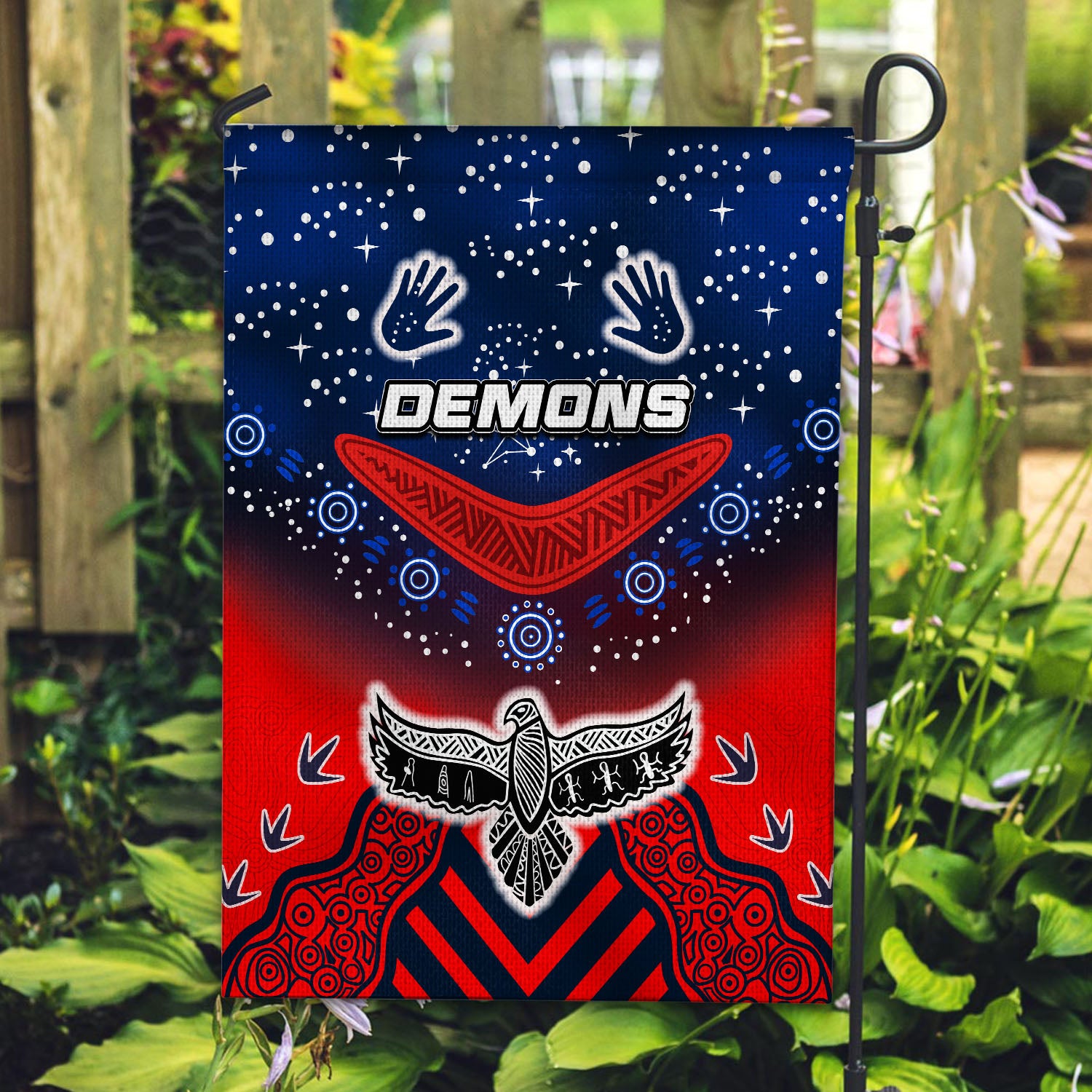 Melbourne Demons Flag 2022 - Vibe Hoodie Shop