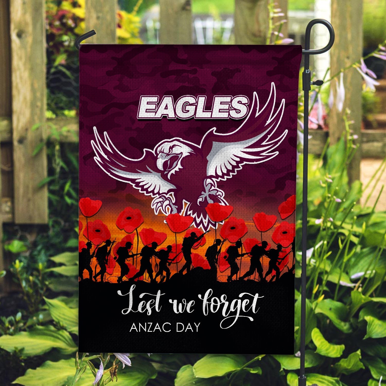 Sea Eagles ANZAC Day Army Flag - Vibe Hoodie Shop