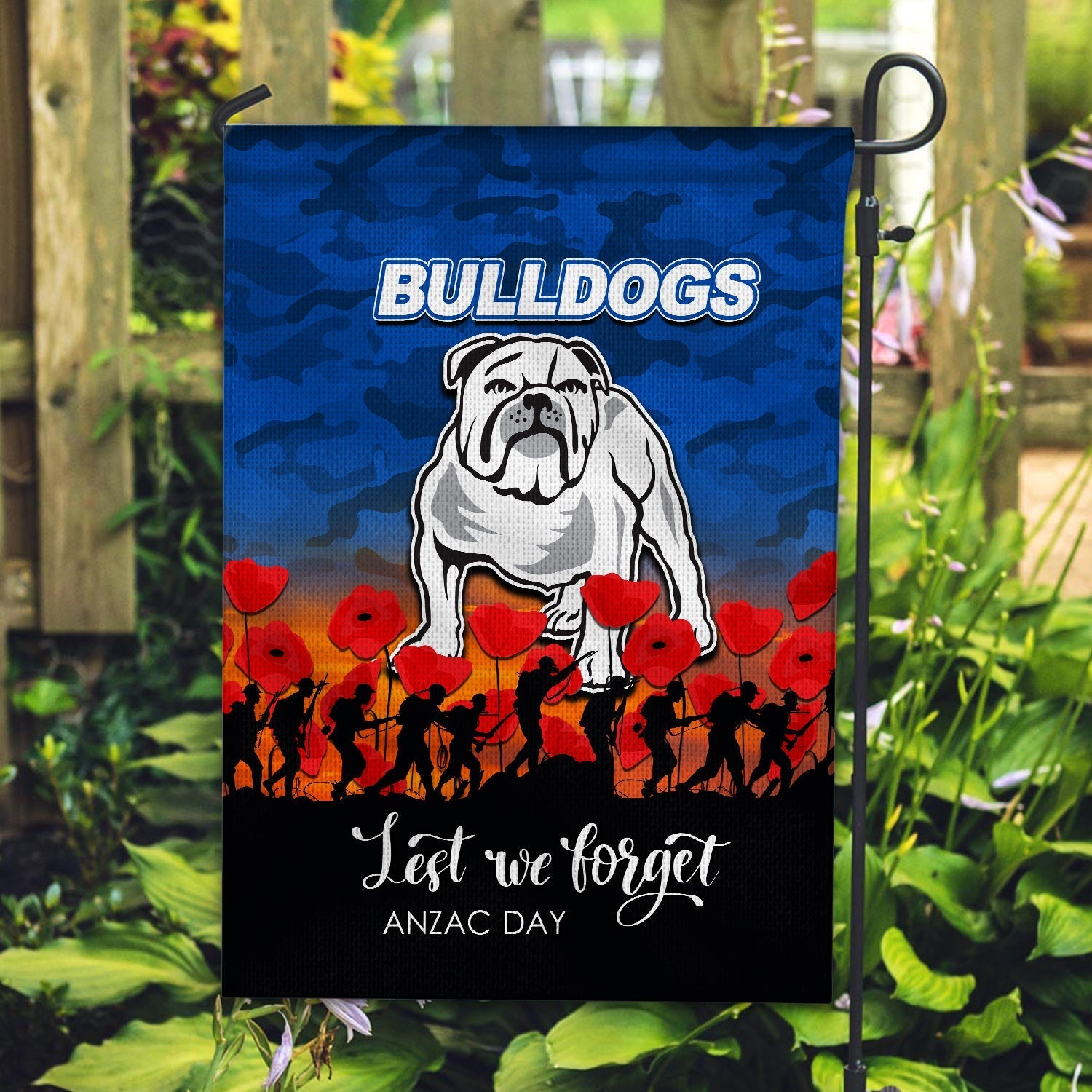 Bulldogs ANZAC Day Army Flag - Vibe Hoodie Shop