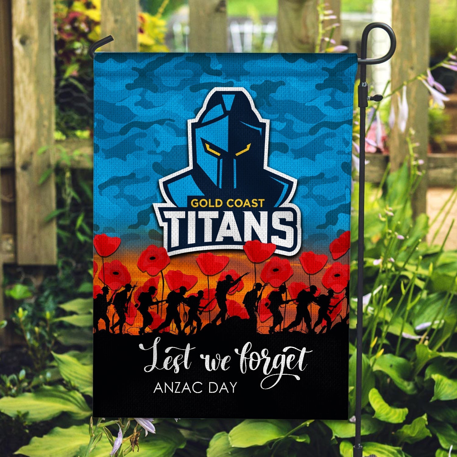 Titans ANZAC Day Army Flag - Vibe Hoodie Shop