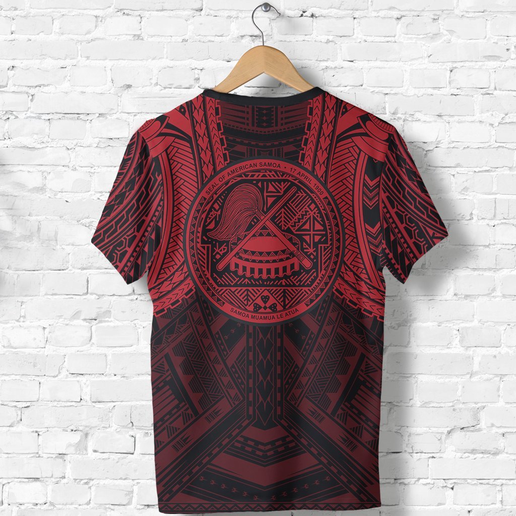 American Samoa Spirit T shirt (Red) - Vibe Hoodie Shop