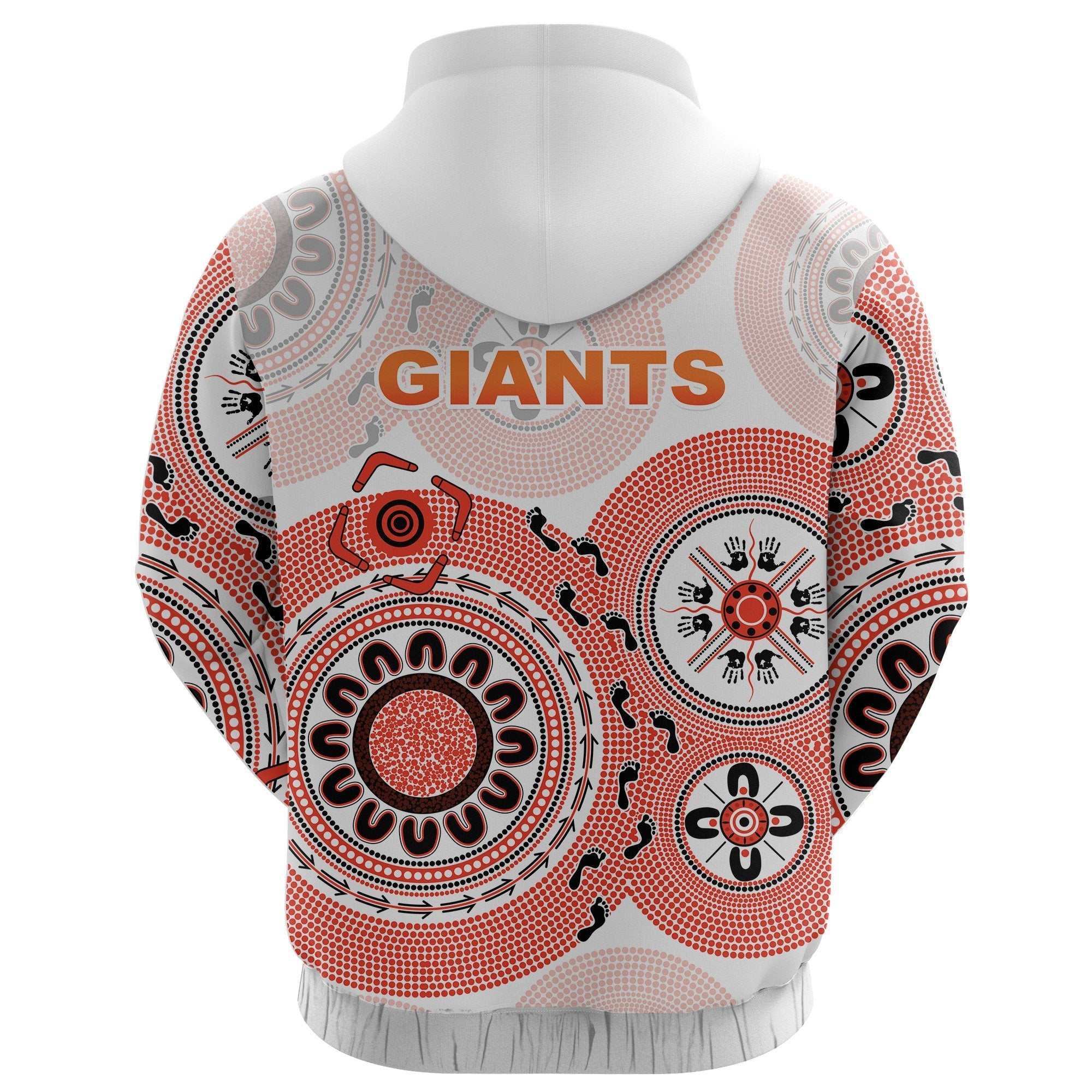 (Custom Personalised) GWS Giants Hoodie Simple Indigenous - Vibe Hoodie Shop