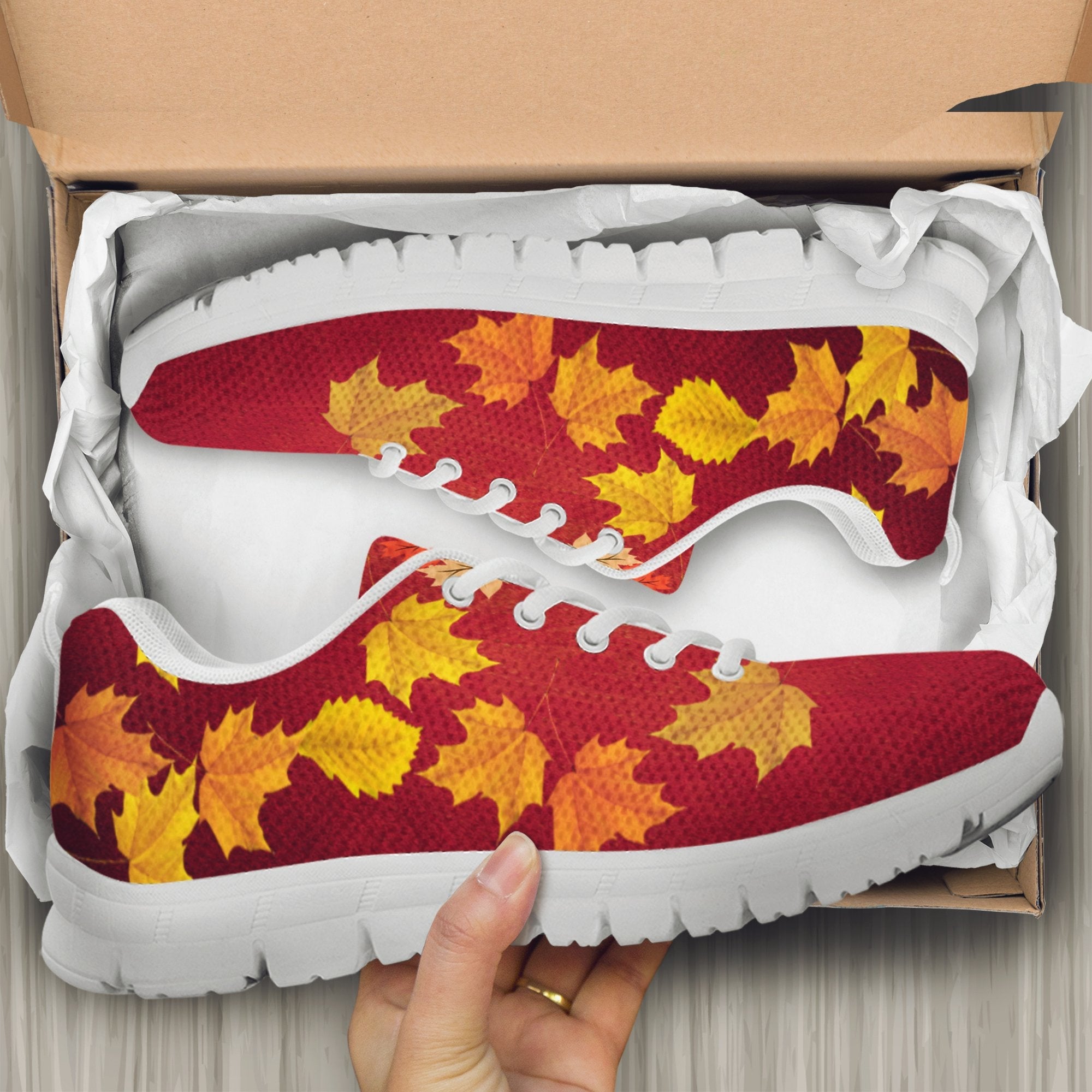 Canada Maple Leaves Sneakers - Vibe Hoodie Shop