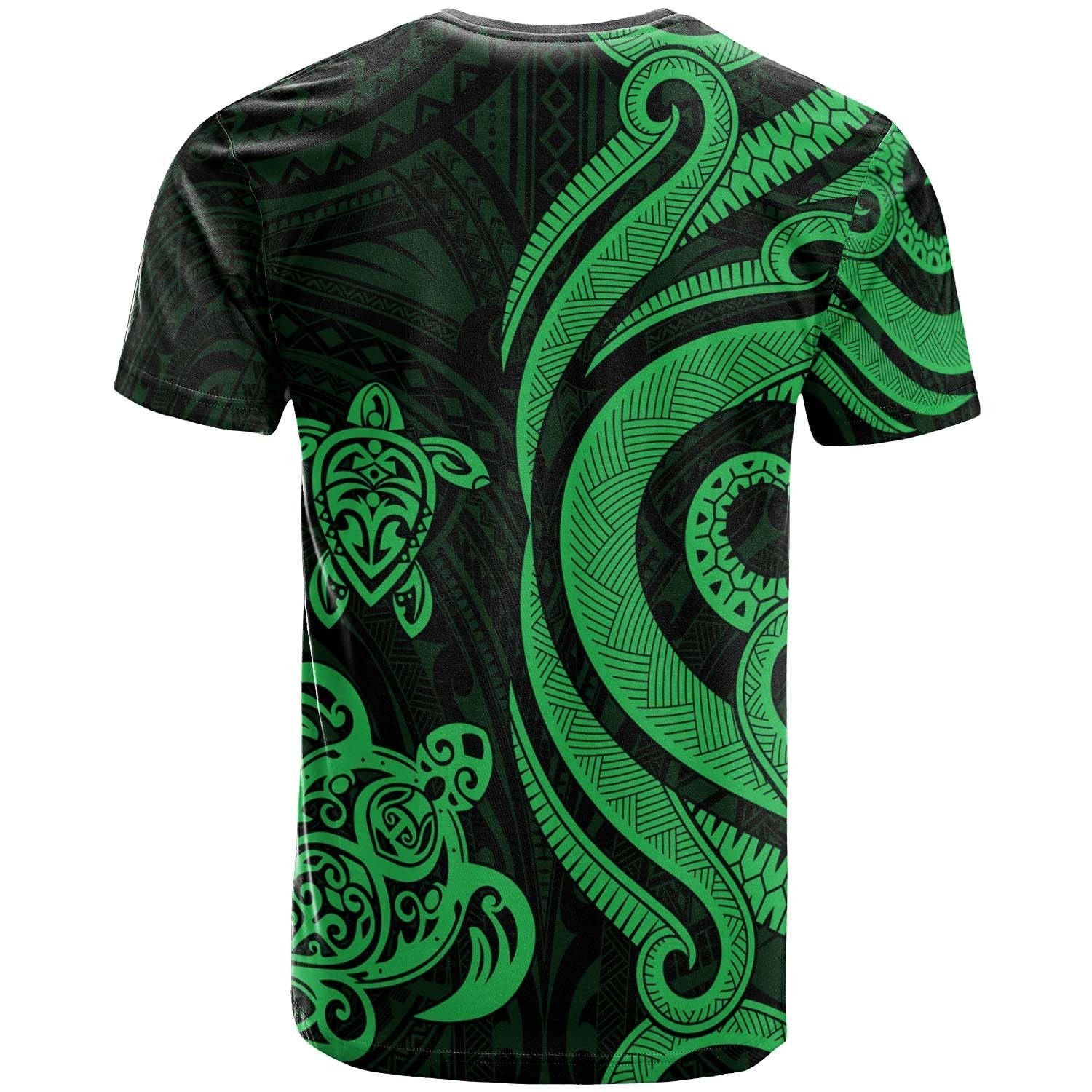 Palau T shirt - Green Tentacle Turtle - Vibe Hoodie Shop