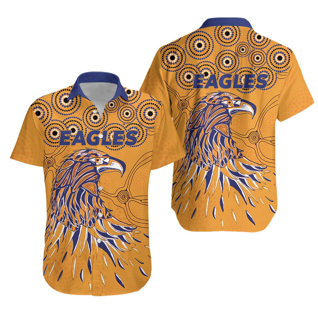 West Coast Hawaiian Shirt Eagles Indigenous - Vibe Hoodie Shop