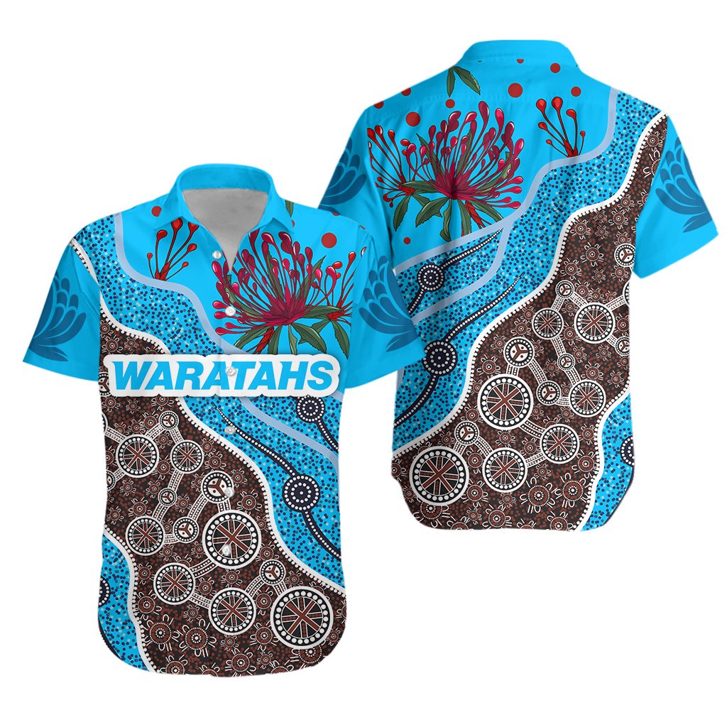 Australia Hawaiian Shirt Waratahs - Rugby - Vibe Hoodie Shop