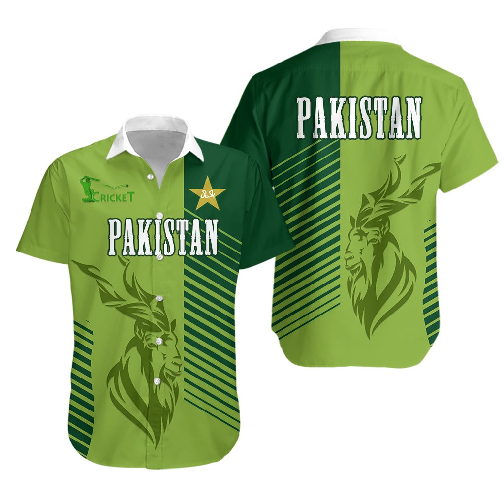 Pakistan Cricket Hawaiian Shirt Markhor - Vibe Hoodie Shop