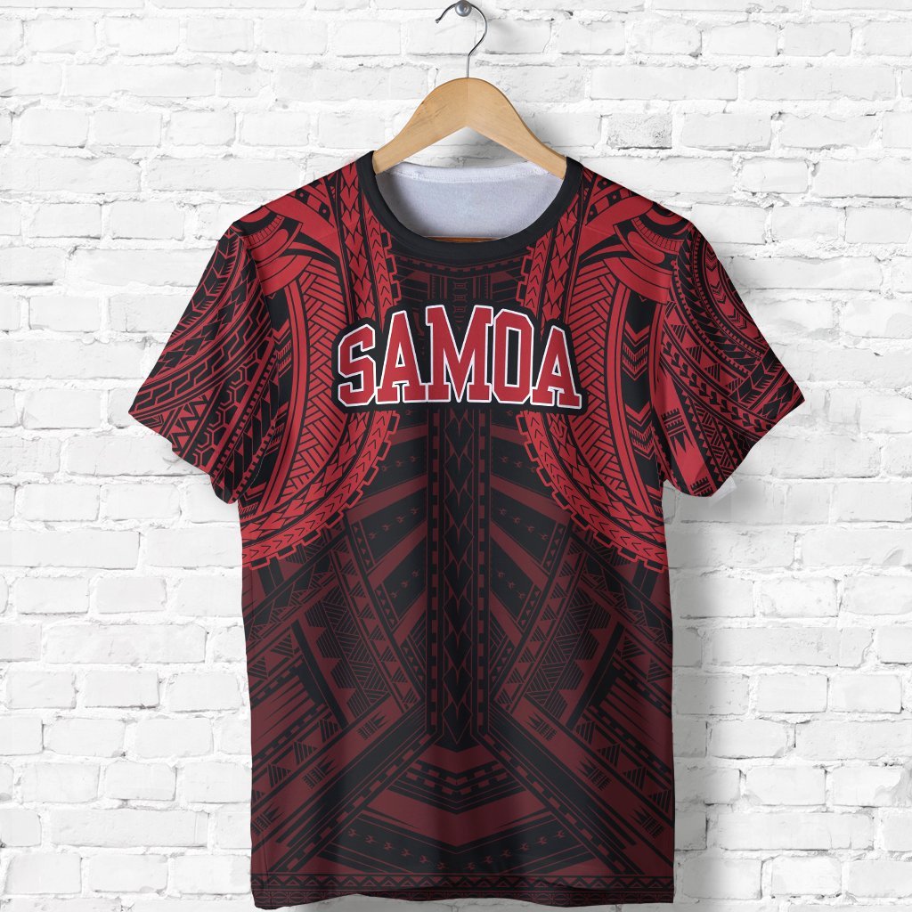 American Samoa Spirit T shirt (Red) - Vibe Hoodie Shop