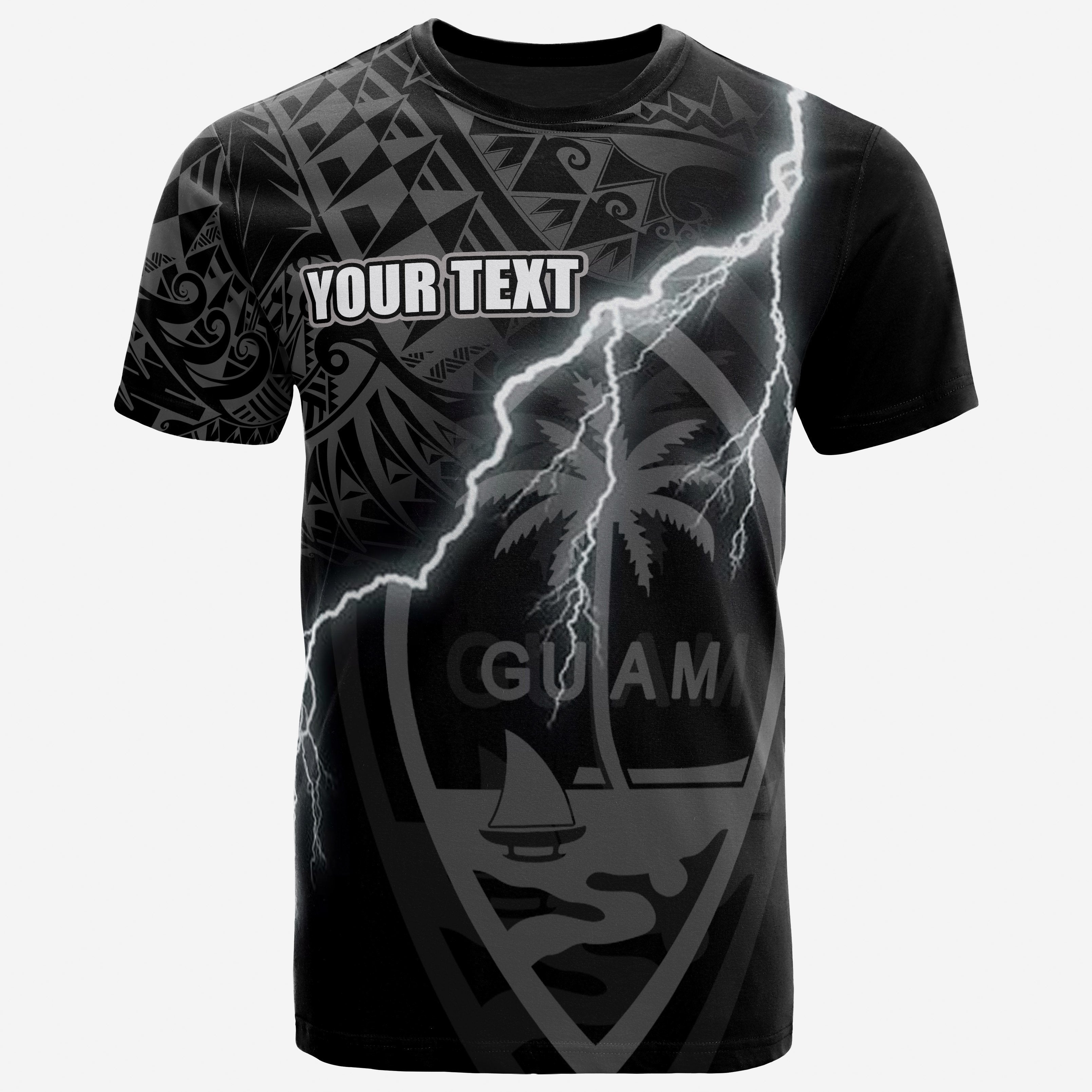 Vibe Hoodie Guam Custom Personalised T shirt - Guam Coat Of Arms Lighting Thunder - Vibe Hoodie Shop