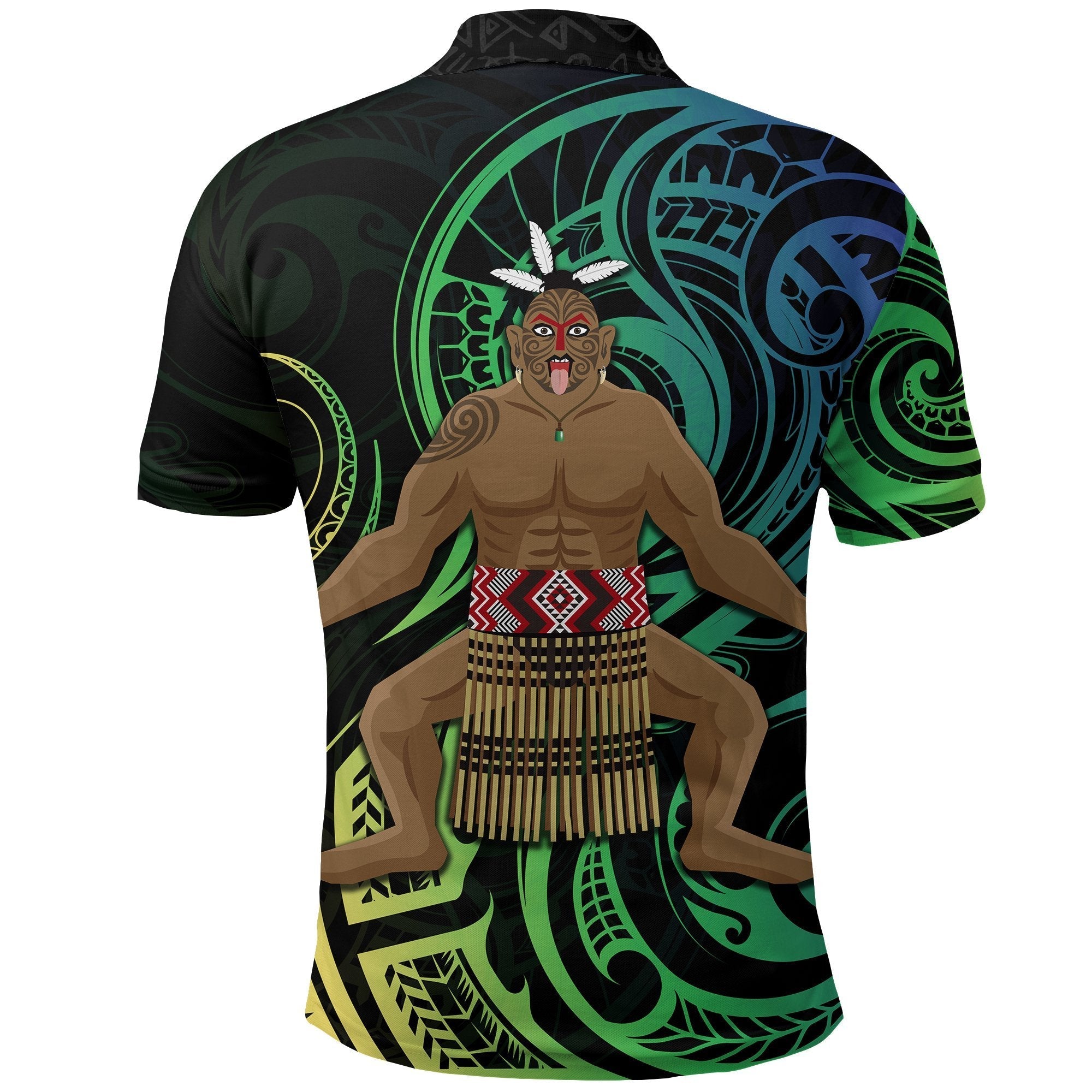 New Zealand Maori Polo Shirt Traditional Haka - Vibe Hoodie Shop