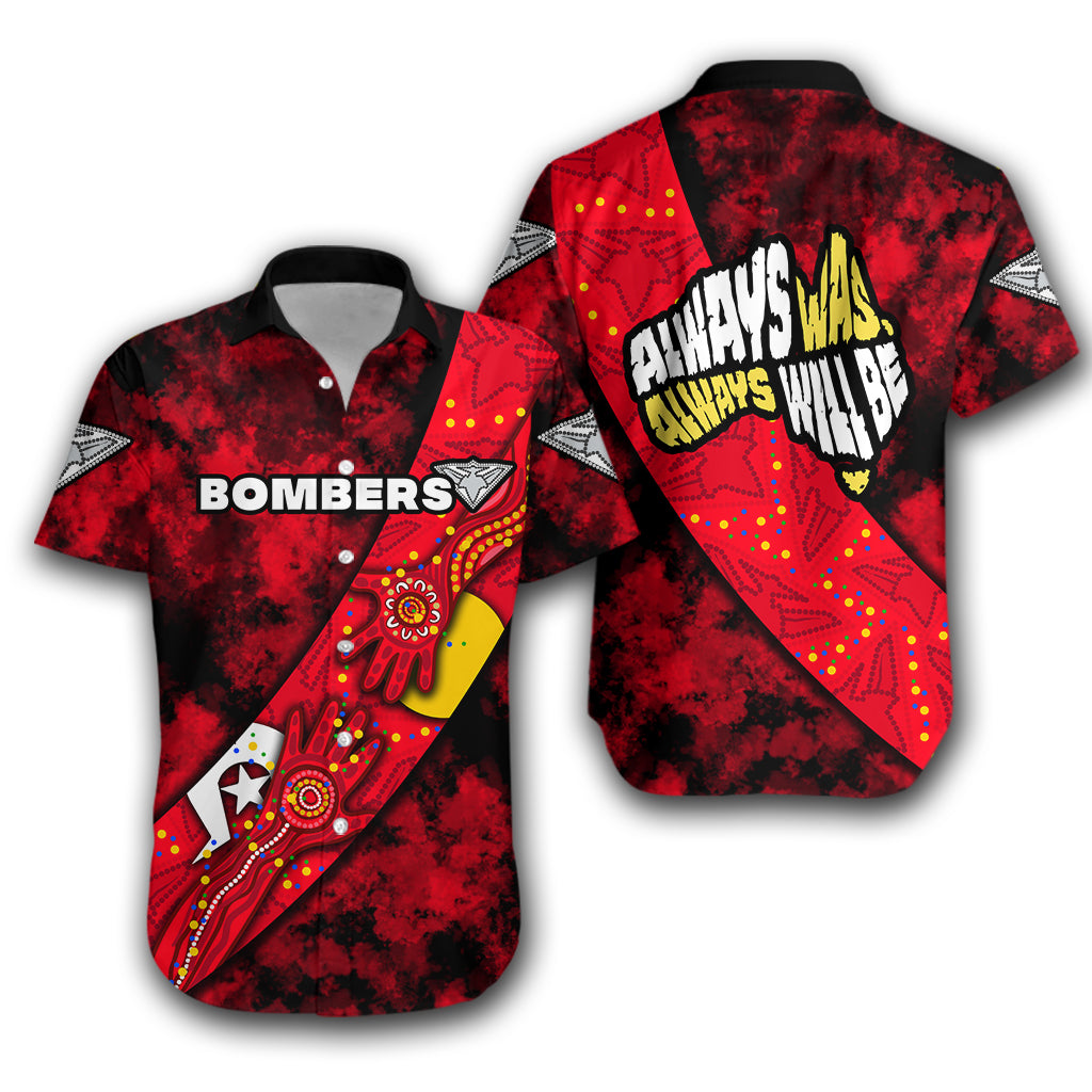 Bombers NAIDOC Week Hawaiian Shirt Essendon Aboriginal Special Version LT16 - Vibe Hoodie Shop