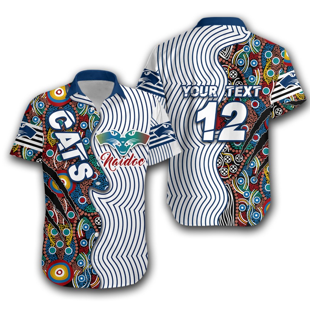 (Custom Personalised) Geelong NAIDOC NAIDOC Week Hawaiian Shirt Cats Indigenous Version Special - Vibe Hoodie Shop