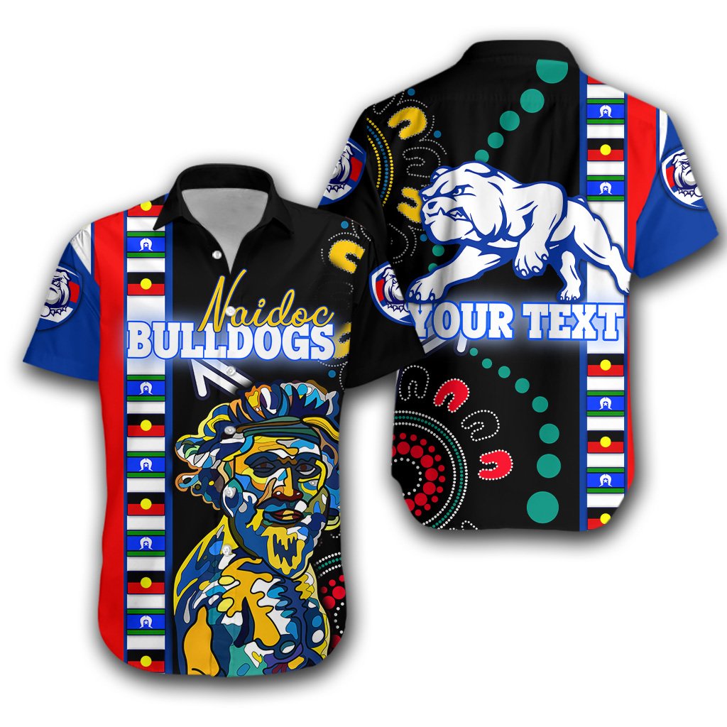 (Custom Personalised) Western Football Bulldogs Hawaiian Shirt NAIDOC Week Indigenous - Vibe Hoodie Shop