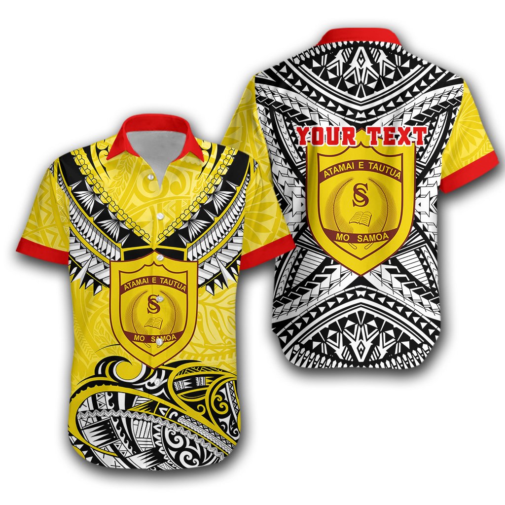 (Custom Personalised) Samoa College Hawaiian Shirt Polynesian Style Version Special - Vibe Hoodie Shop