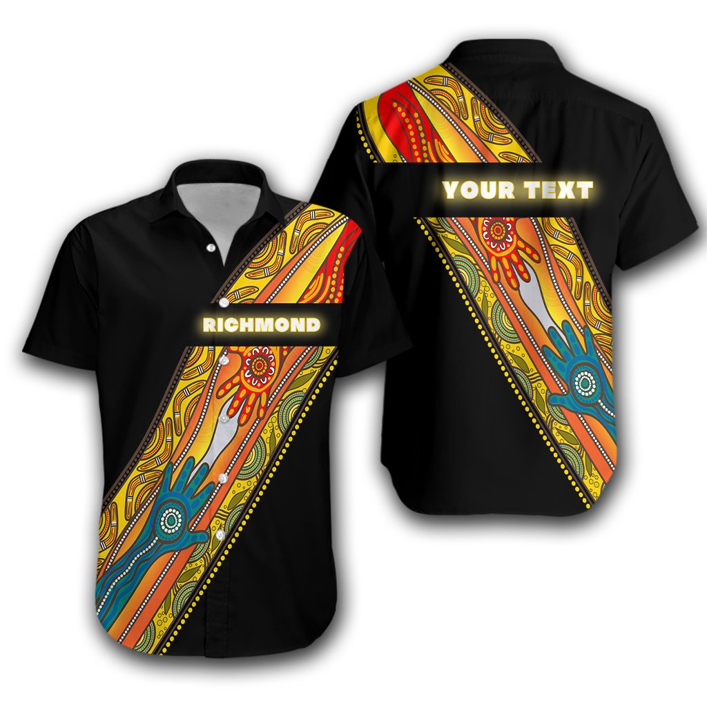 (Custom Personalised) Richmond Premier Hawaiian Shirt Tigers Aboriginal Sport Style - Vibe Hoodie Shop