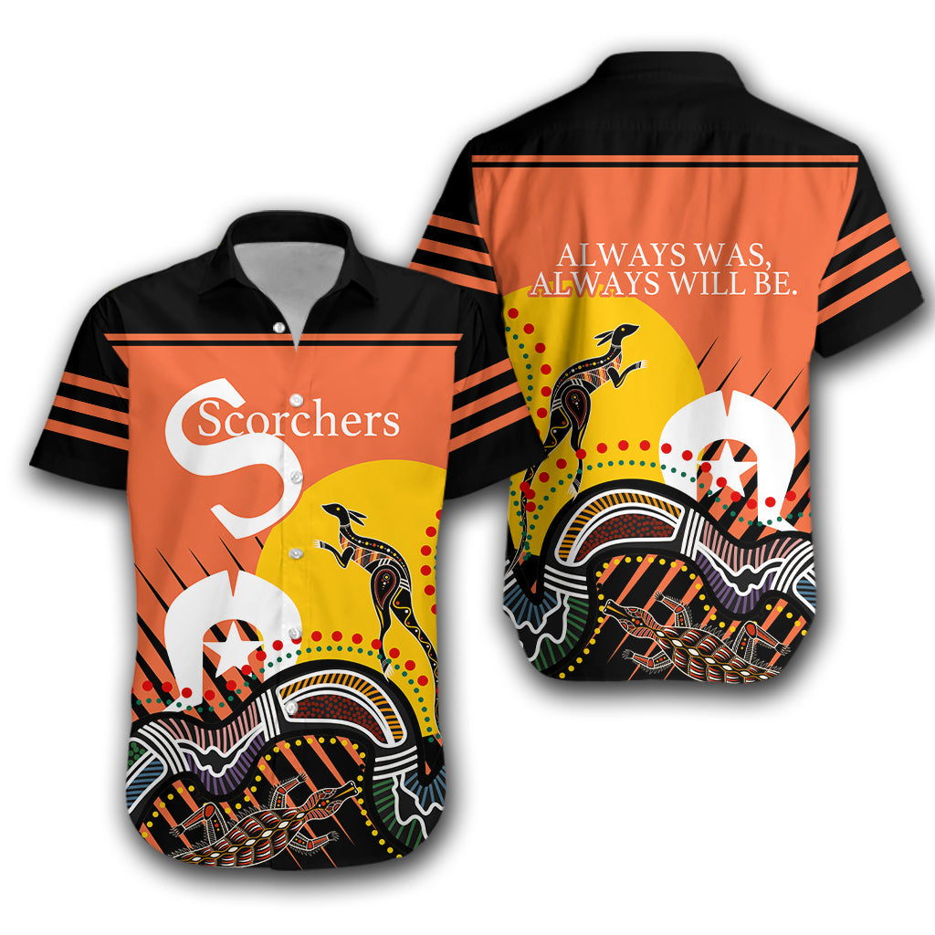 Perth Hawaiian Shirt Scorchers NAIDOC Week Aboriginal - LT16 - Vibe Hoodie Shop