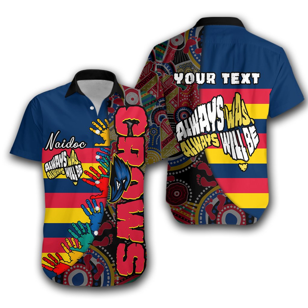 (Custom Personalised) Adelaide NAIDOC Week Hawaiian Shirt Crows Aboriginal Special Style - Vibe Hoodie Shop