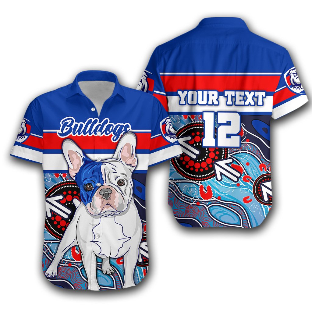 (Custom Personalised) Western Football Bulldogs Hawaiian Shirt Aboriginal Sport Style - Vibe Hoodie Shop