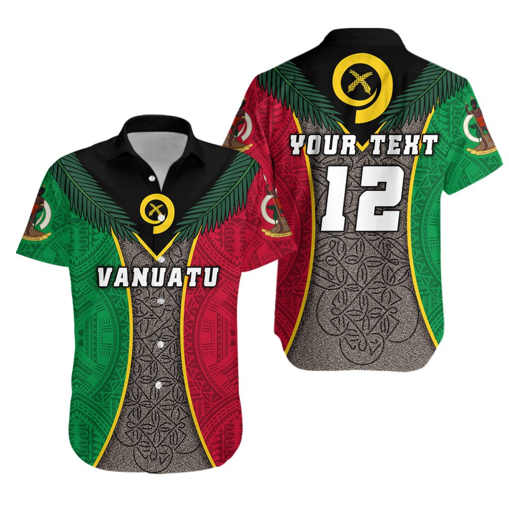 (Custom Personalised) Vanuatu Rugby Hawaiian Shirt Style Sand Drawing - Vibe Hoodie Shop