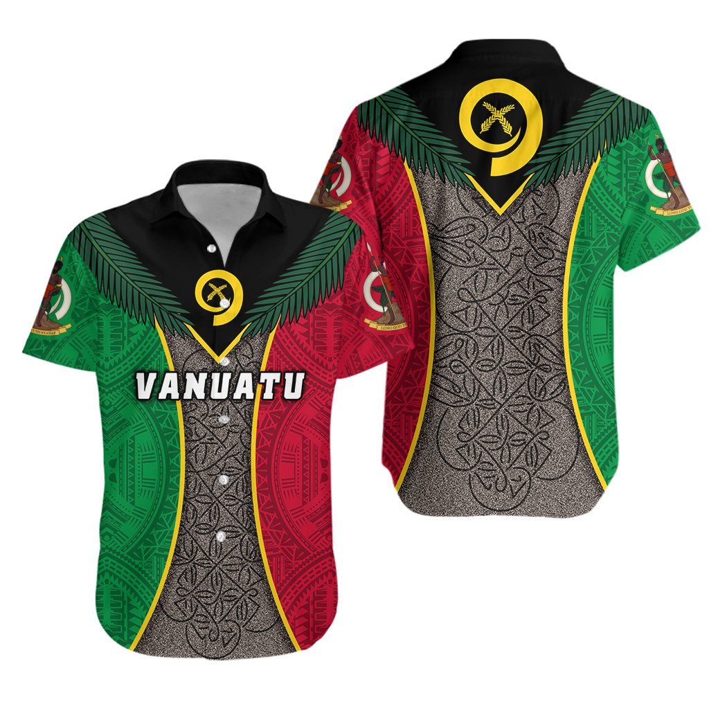 Vanuatu Rugby Hawaiian Shirt Style Sand Drawing - Vibe Hoodie Shop