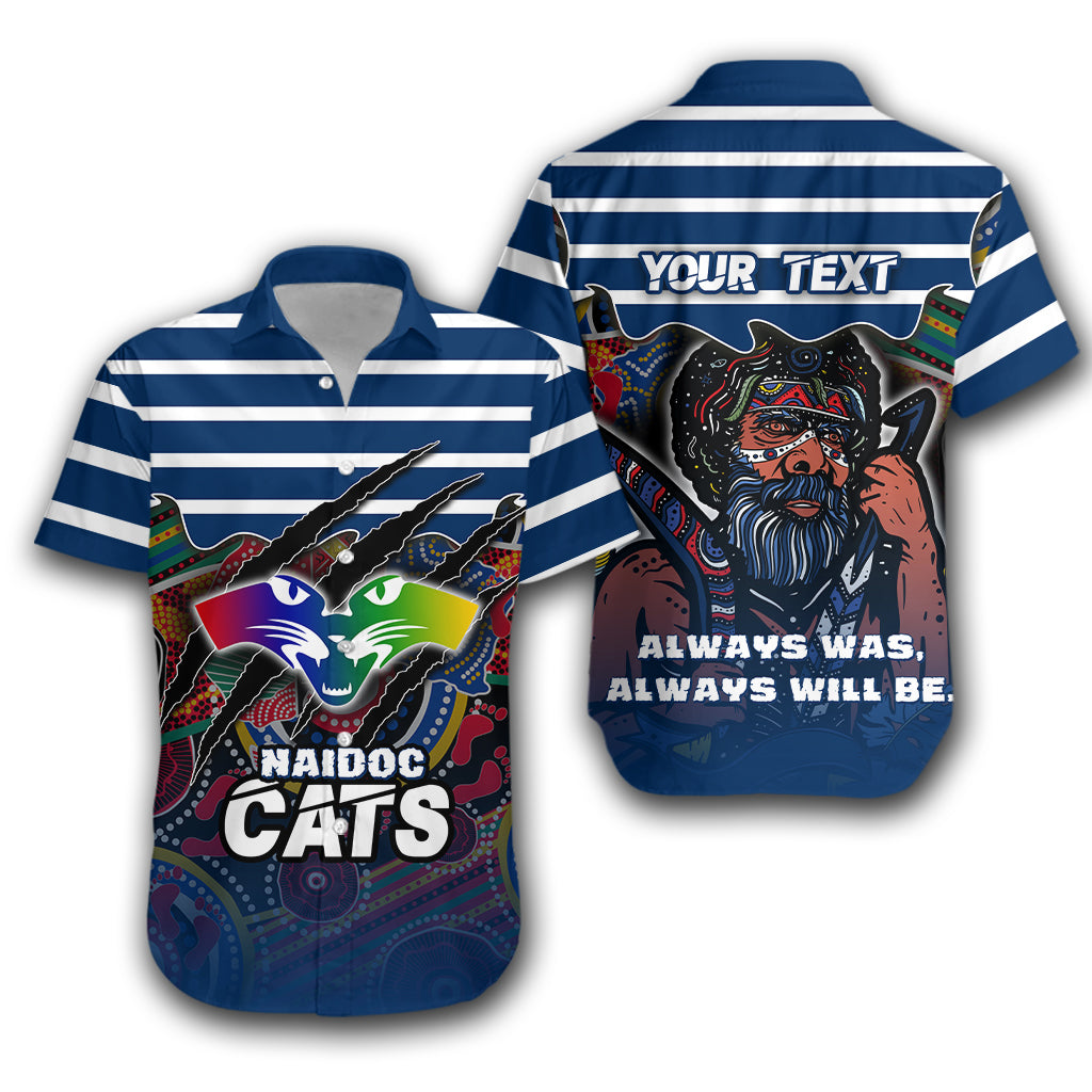 (Custom Personalised) Geelong NAIDOC Week Hawaiian Shirt Cats Aboriginal Version Special LT16 - Vibe Hoodie Shop