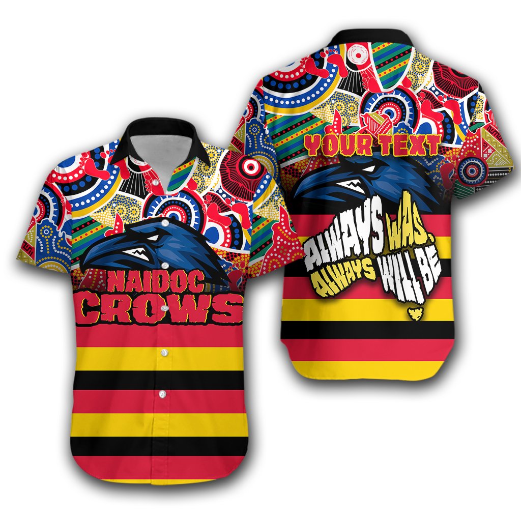 (Custom Personalised) Adelaide NAIDOC Week Hawaiian Shirt Crows Aboriginal Special Style - Vibe Hoodie Shop