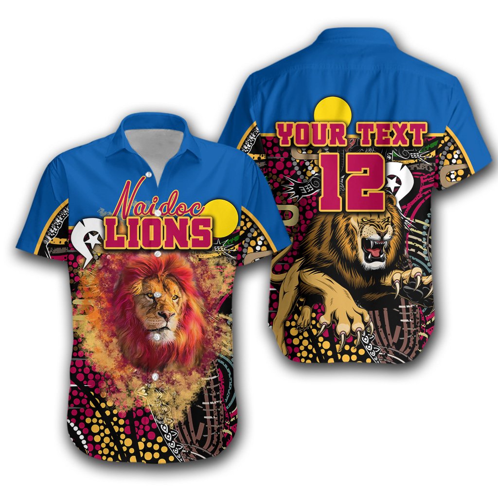 (Custom Personalised) Brisbane NAIDOC Week Hawaiian Shirt Lions Sport Style - Ver.1 - Vibe Hoodie Shop