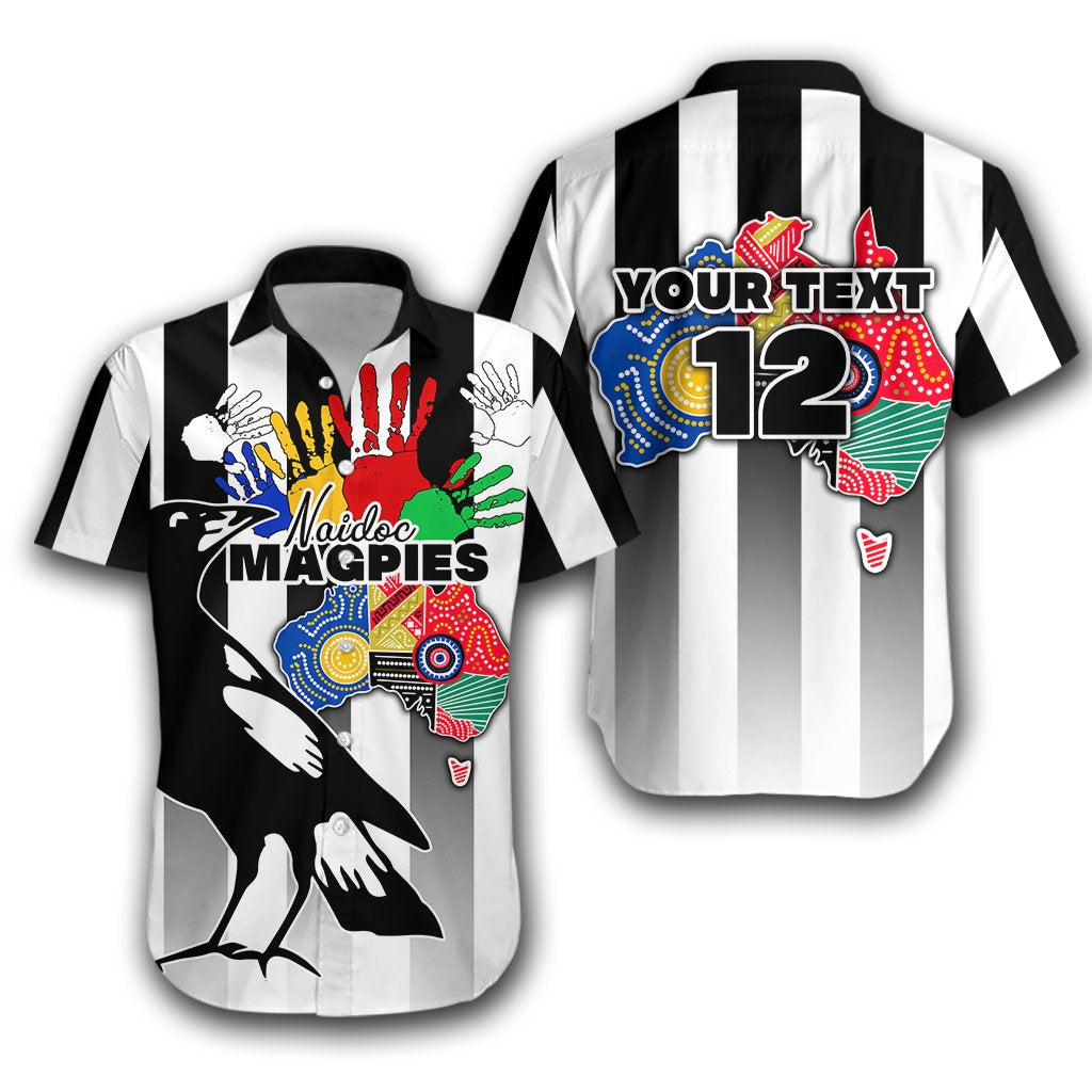 (Custom Personalised) Magpies NAIDOC Week Hawaiian Shirt Collingwood Sport Style - Vibe Hoodie Shop