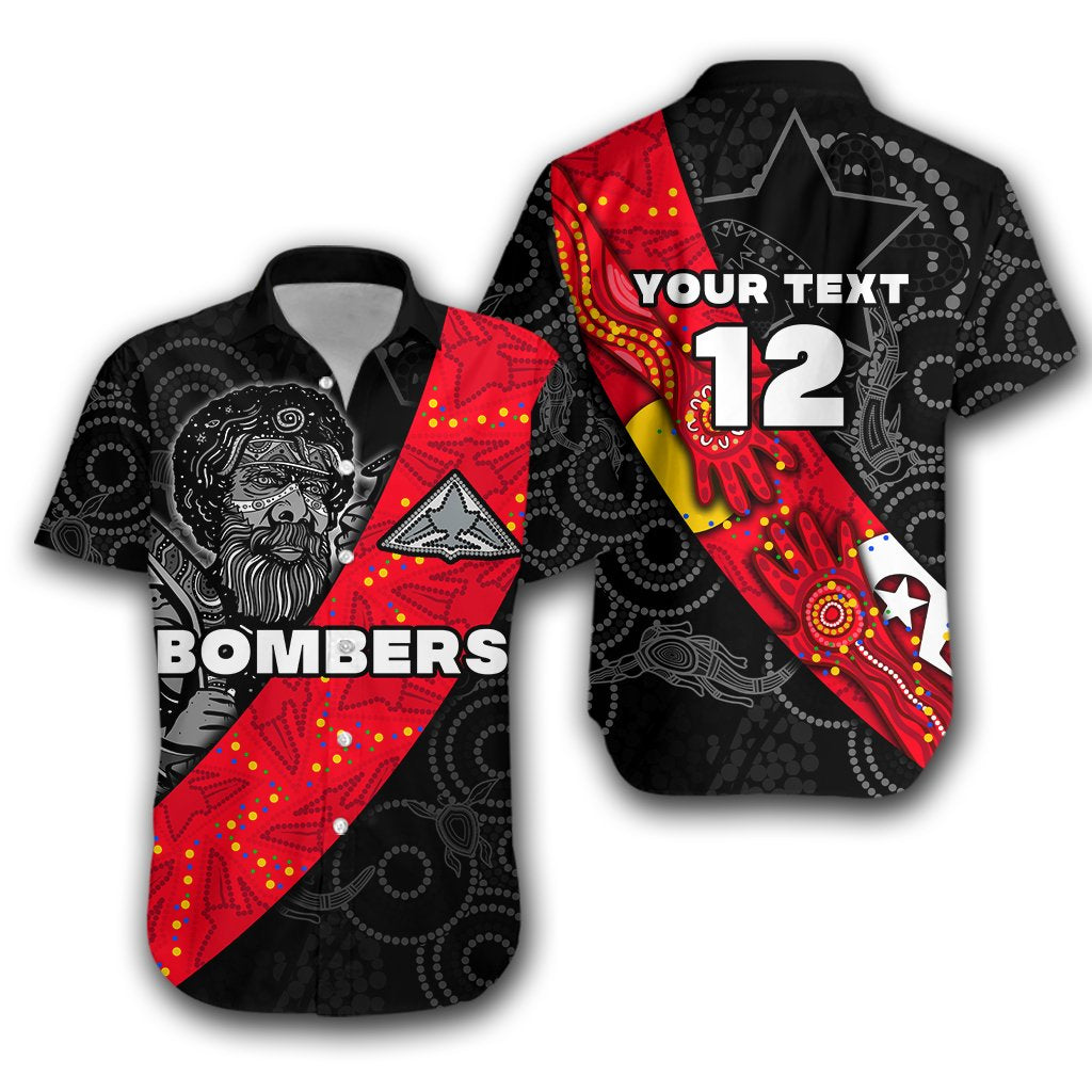 (Custom Personalised) Bombers NAIDOC Week Hawaiian Shirt Essendon Ingenious Spesial Version - Custom Text and Number - Vibe Hoodie Shop