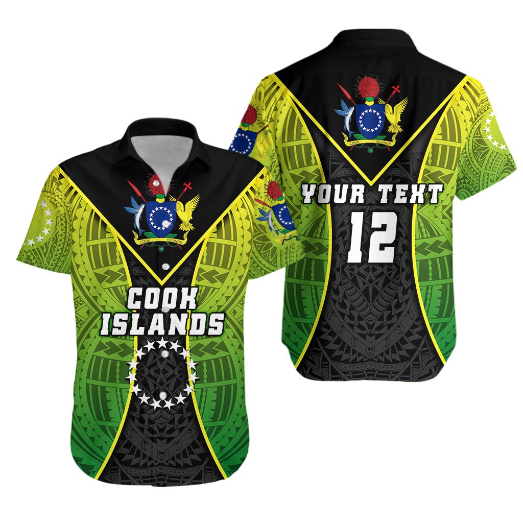 (Custom Personalised) Cook Islands Rugby Hawaiian Shirt Style Gown - Vibe Hoodie Shop