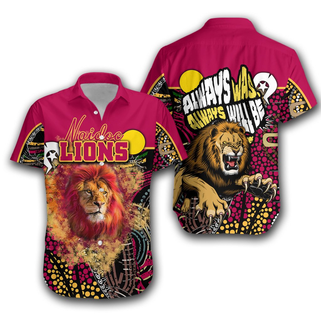 Brisbane NAIDOC Week Hawaiian Shirt Lions Sport Style - Ver.2 - Vibe Hoodie Shop