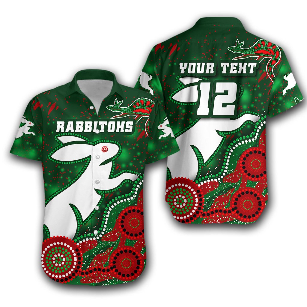 (Custom Personalised) Rabbitohs Hawaiian Shirt Magic Style - Vibe Hoodie Shop