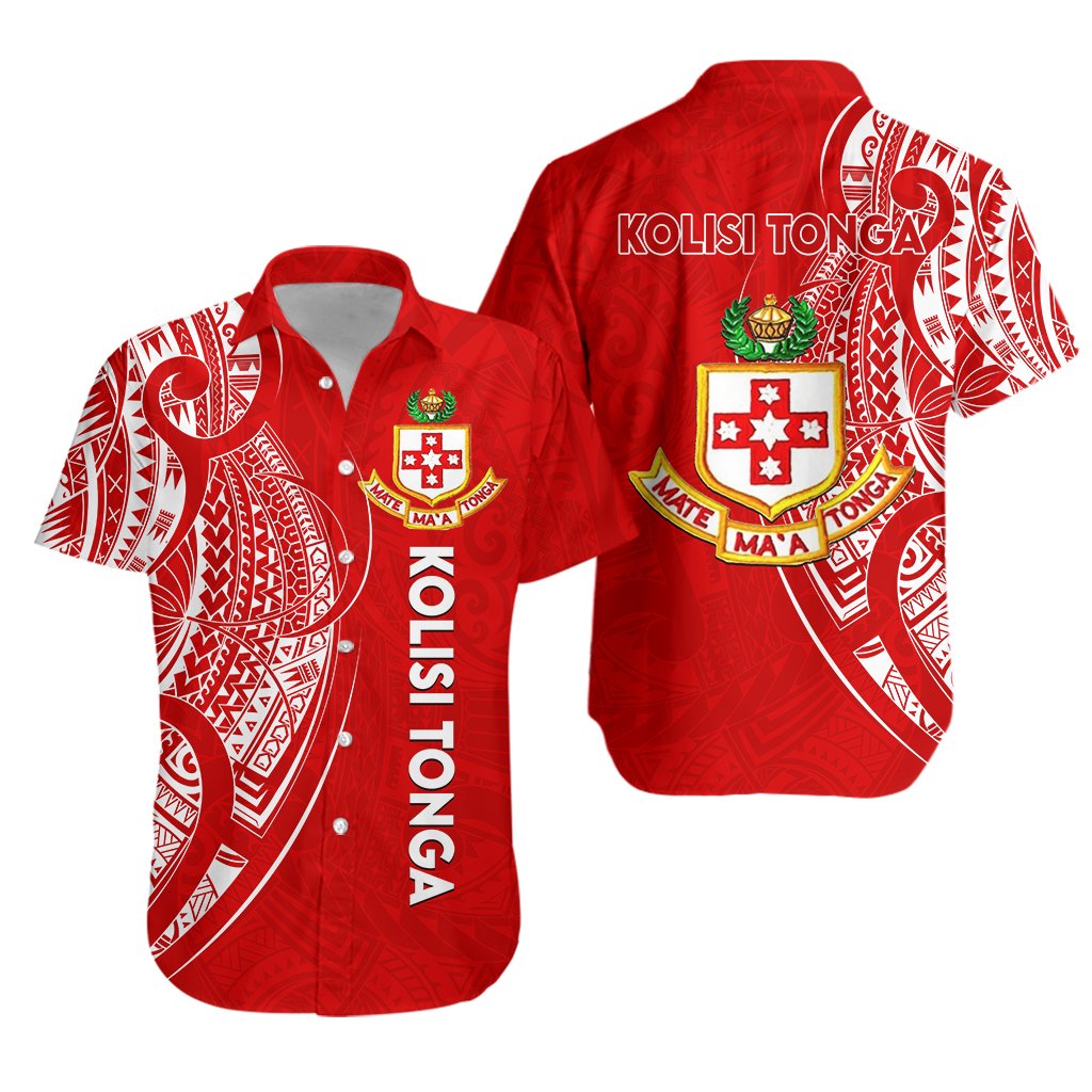 Kolisi Tonga Hawaiian Shirt Mate Ma'a Tonga Half Version - Vibe Hoodie Shop