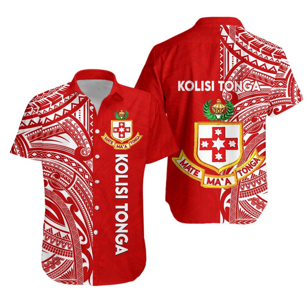 Kolisi Tonga Hawaiian Shirt Mate Ma'a Tonga Half Style - Vibe Hoodie Shop