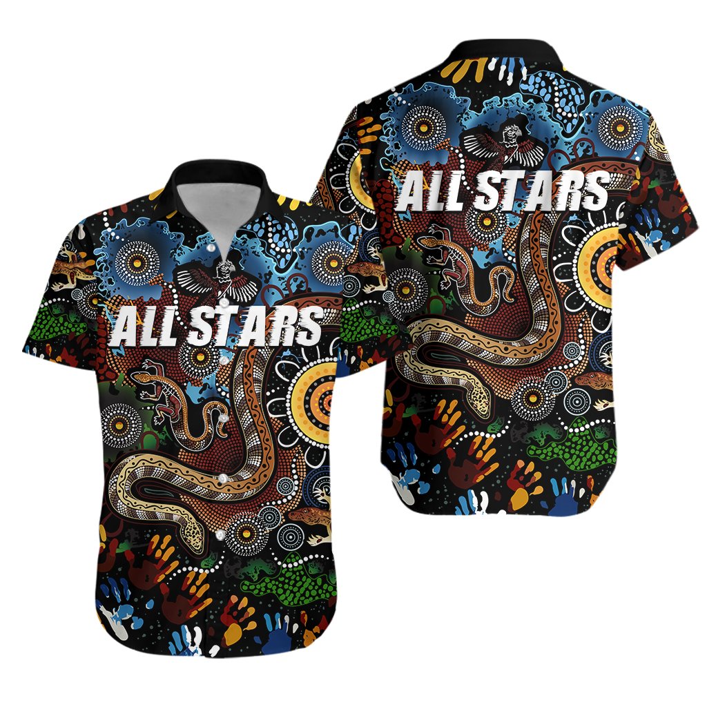 Australia Indigenous Hawaiian Shirt All Stars - Vibe Hoodie Shop