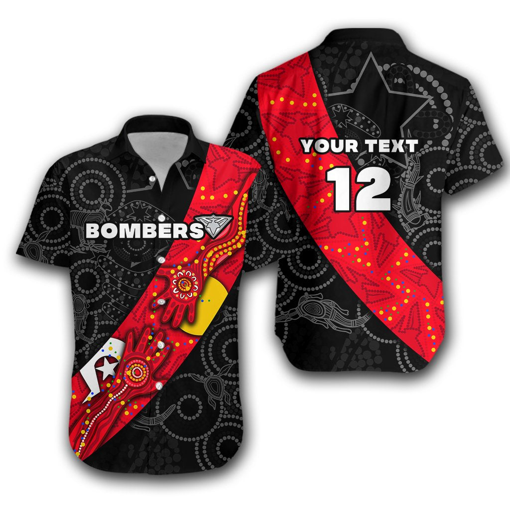 (Custom Personalised) Bombers NAIDOC Week Hawaiian Shirt Essendon Ingenious - Custom Text and Number - Vibe Hoodie Shop