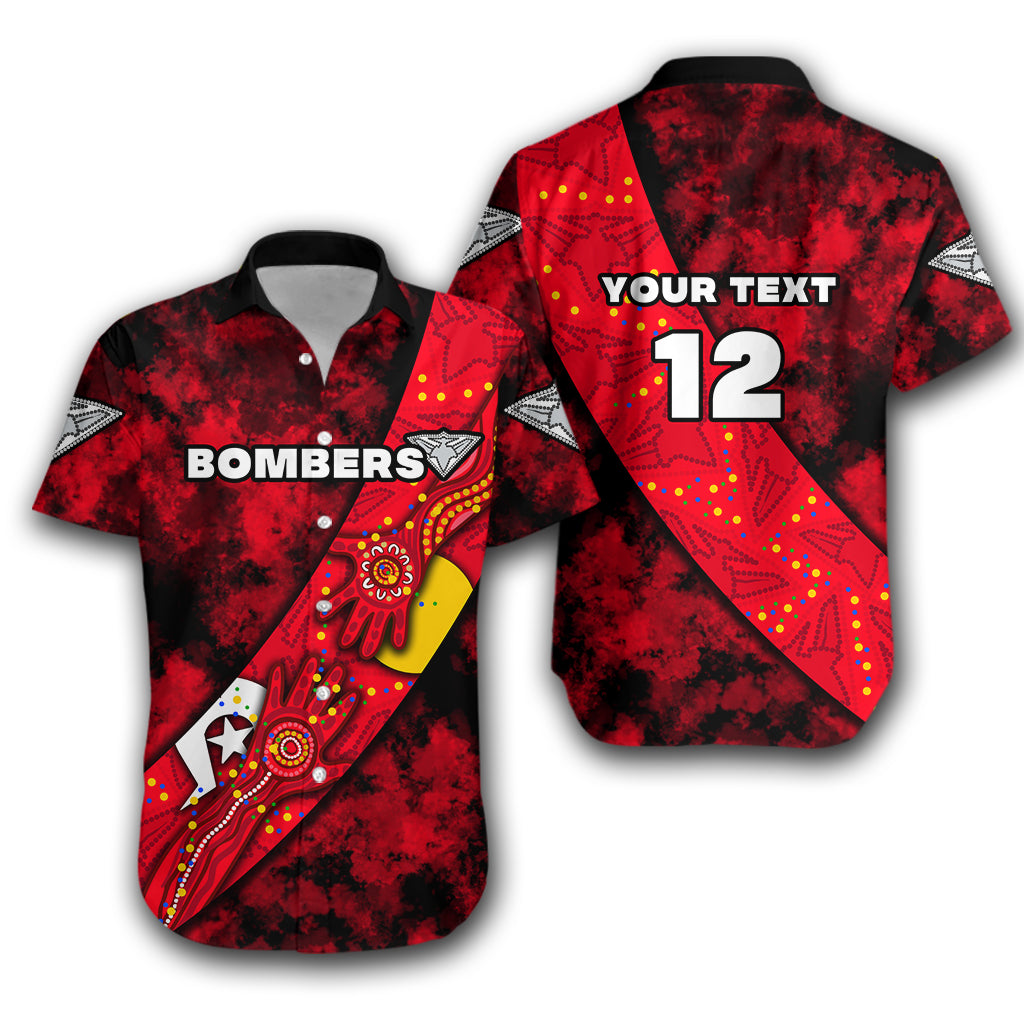 (Custom Personalised) Bombers NAIDOC Week Hawaiian Shirt Essendon Aboriginal Special Version LT16 - Vibe Hoodie Shop