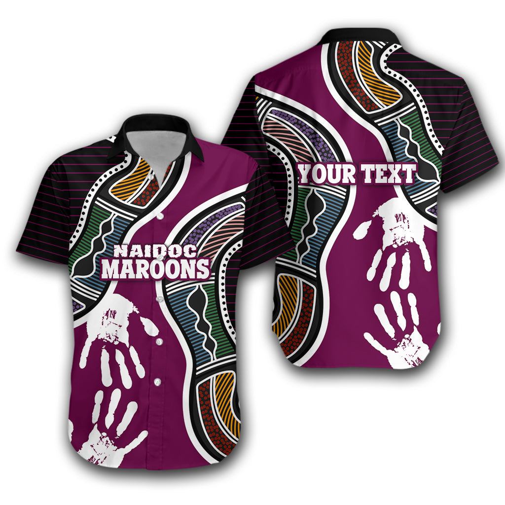 (Custom Personalised) Queensland NAIDOC Week Hawaiian Shirt Maroons Aboriginal Sport Style LT16 - Vibe Hoodie Shop